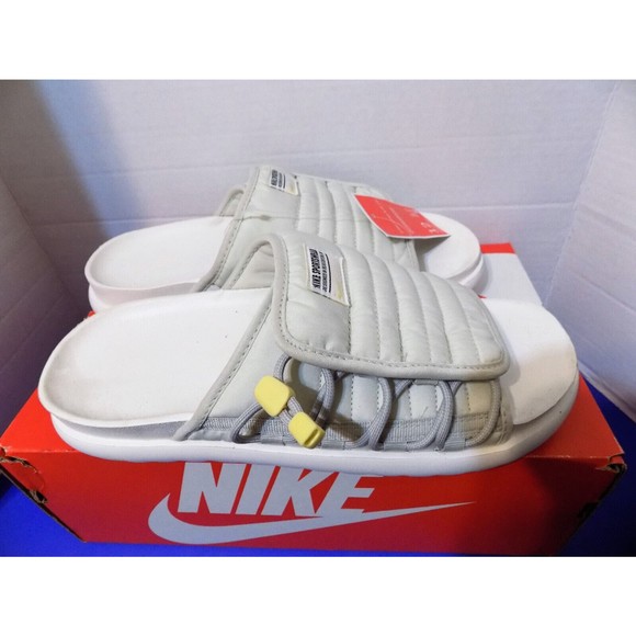 NEW NIKE WOMENS ASUNA SLIDES 2 NA LIGHT BONE LEMON DH8469 004 SIZE 12 NO BOX - Picture 5 of 6